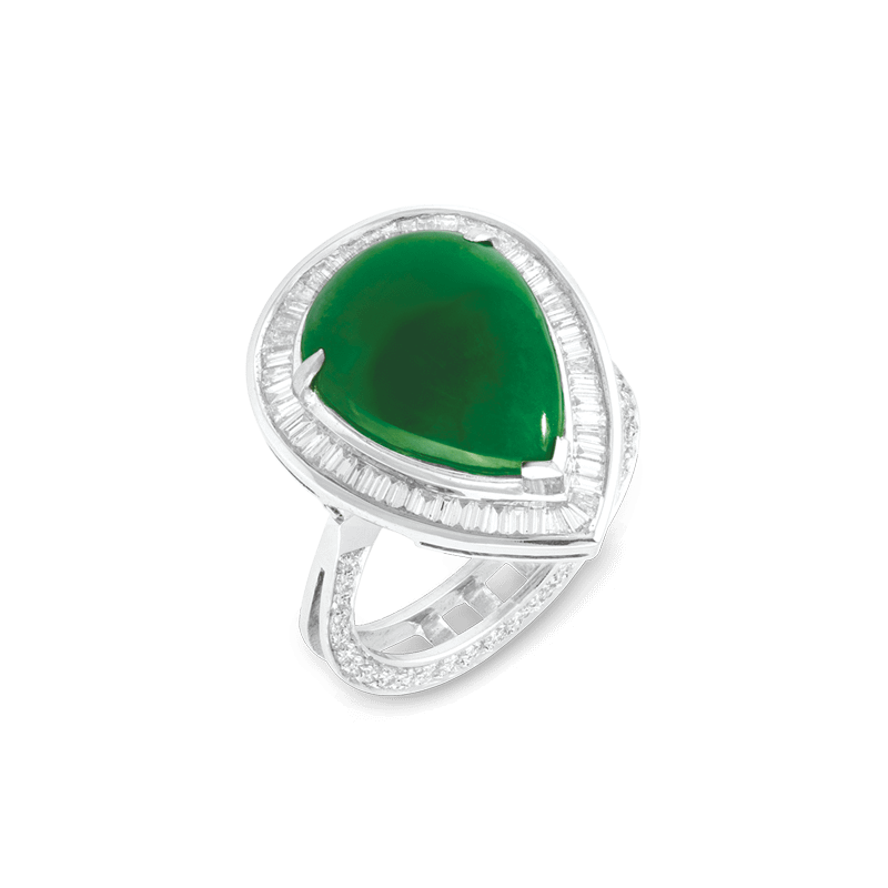 jadeite diamond ring