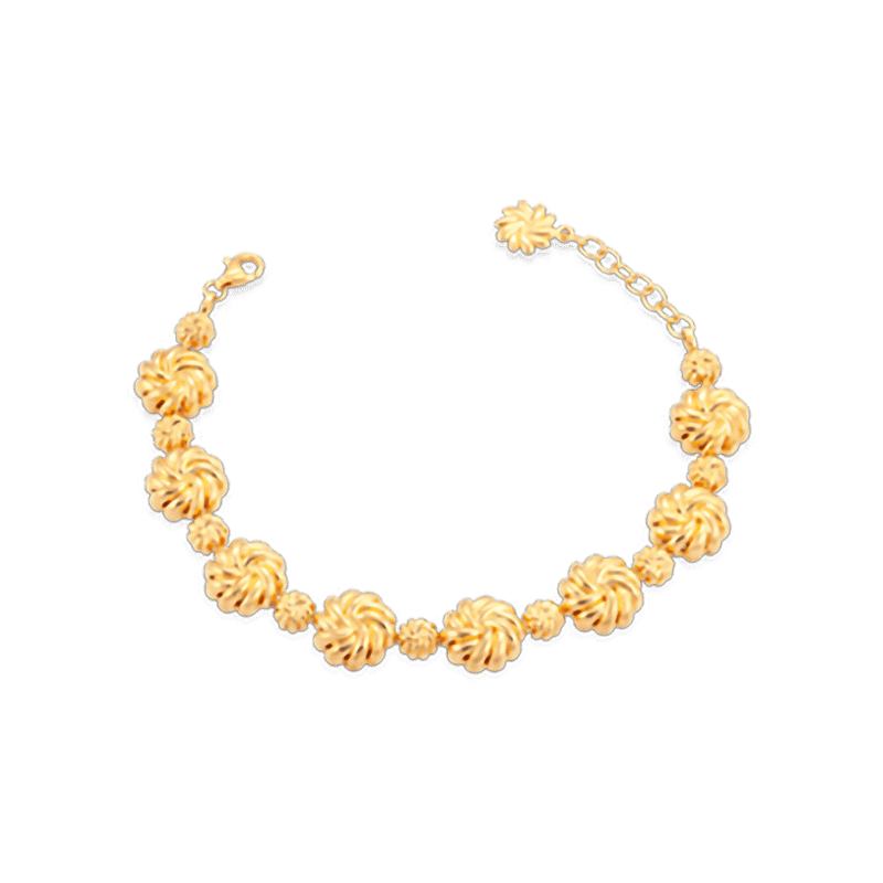 916 Gold Si Dian Jin Designer Series: Weavers of Love Necklace - On ...