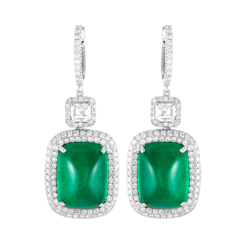 earrings emerald