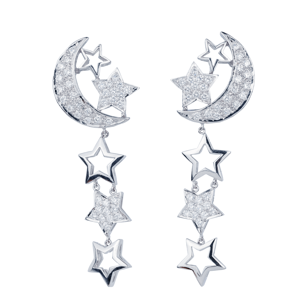 star and crescent earrings