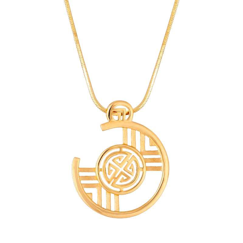 gold designer pendant