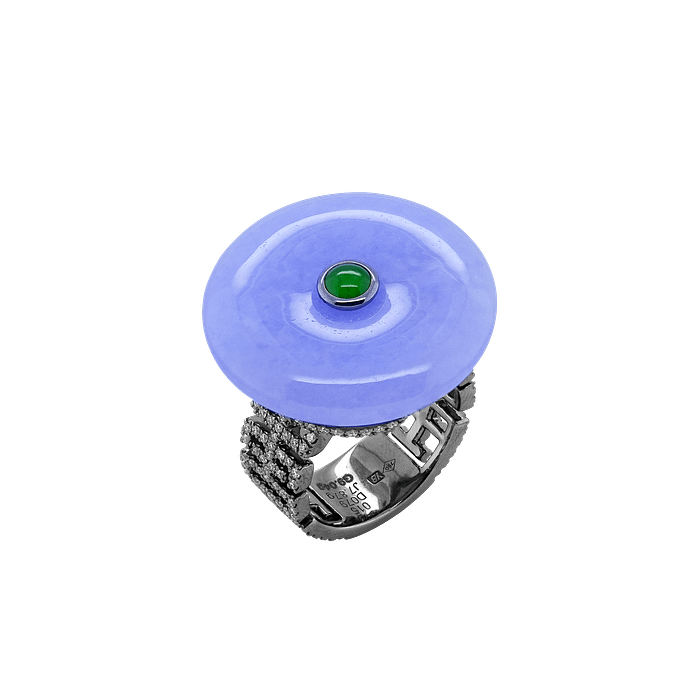 Auralis Lavender Jadeite Diamond Ring