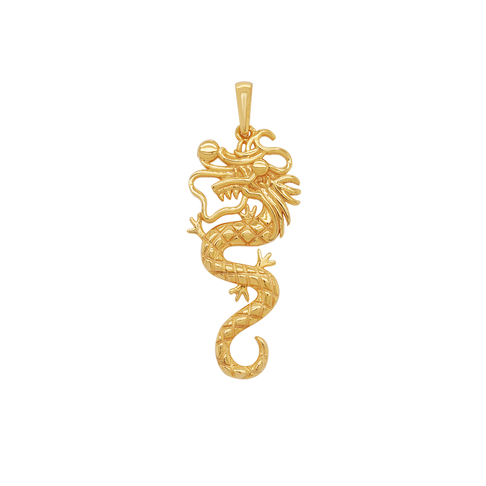 Propitious Dragon 916 Gold Pendant - On Cheong Jewellery