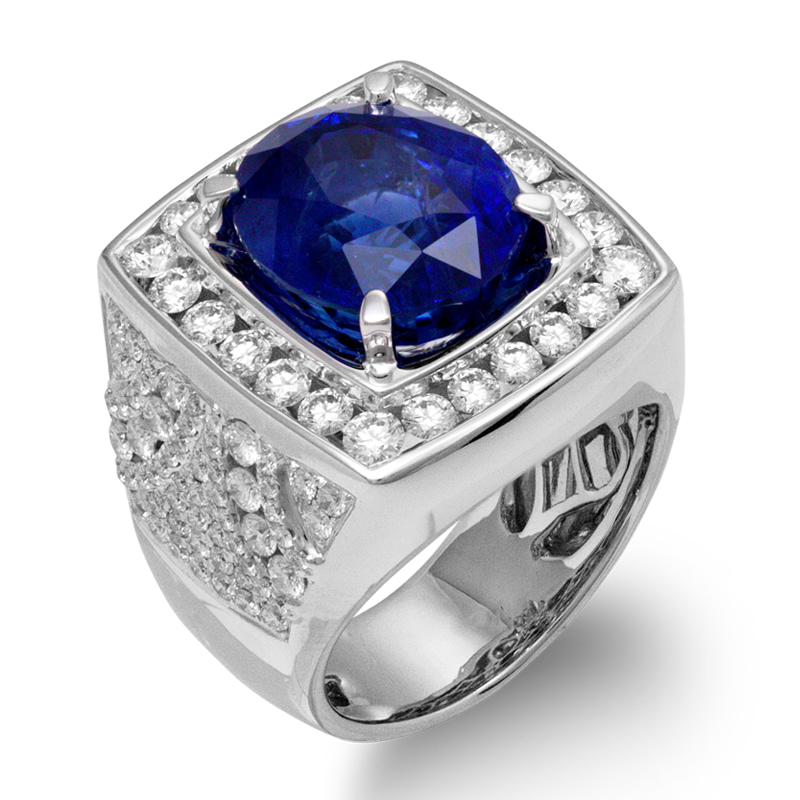 Princeton XXI Sapphire Diamond Ring - On Cheong Jewellery