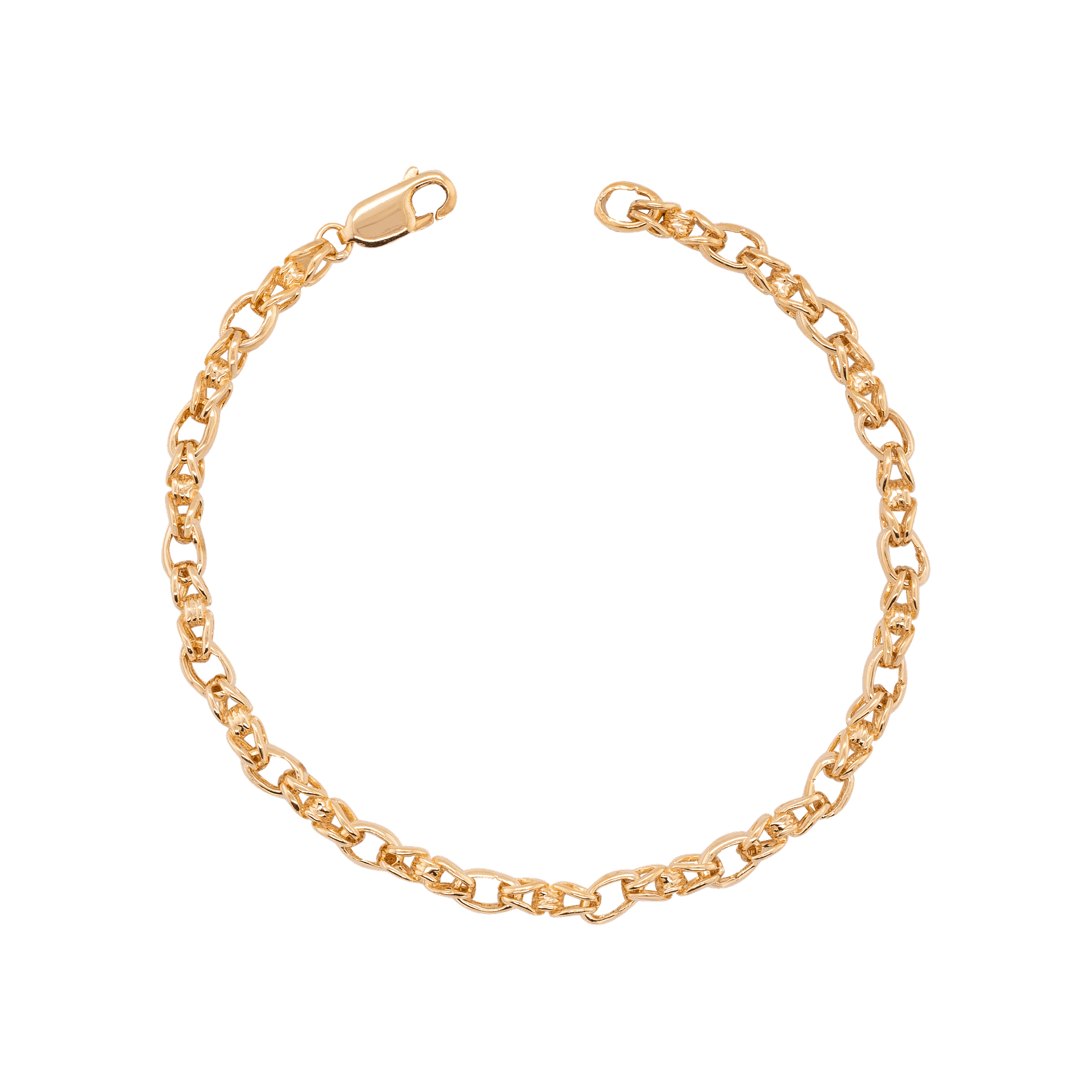 Gold link sale bracelet womens