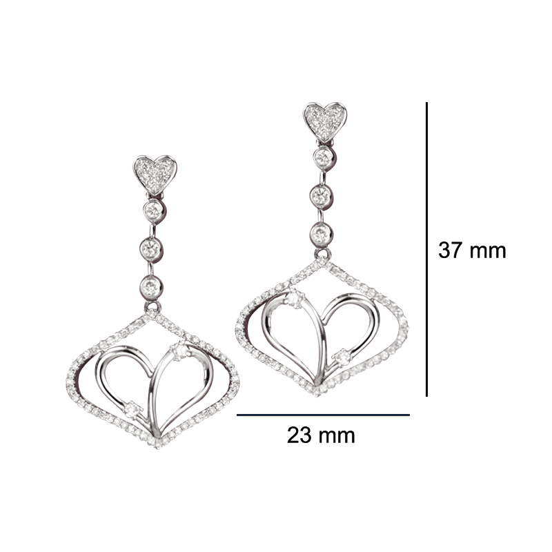 'Together Forever” Diamond Earrings - On Cheong Jewellery