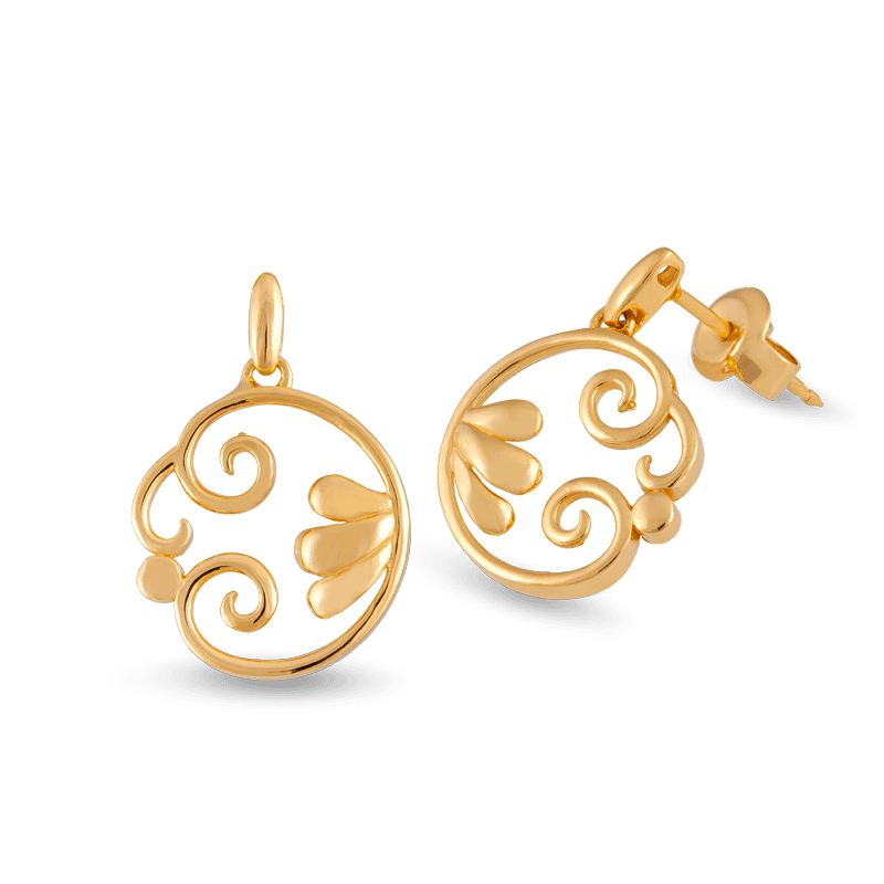 Gold earrings sale tops images