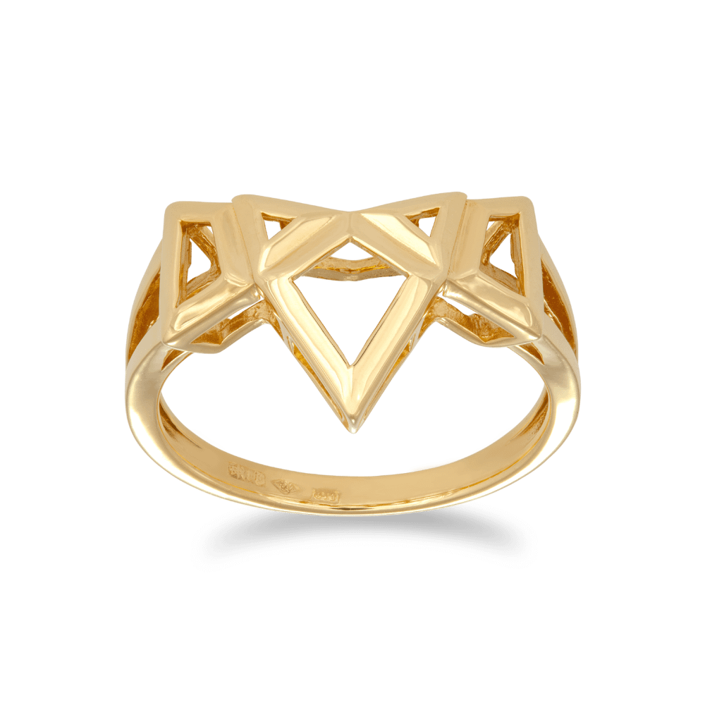 Geometric hot sale triangle ring