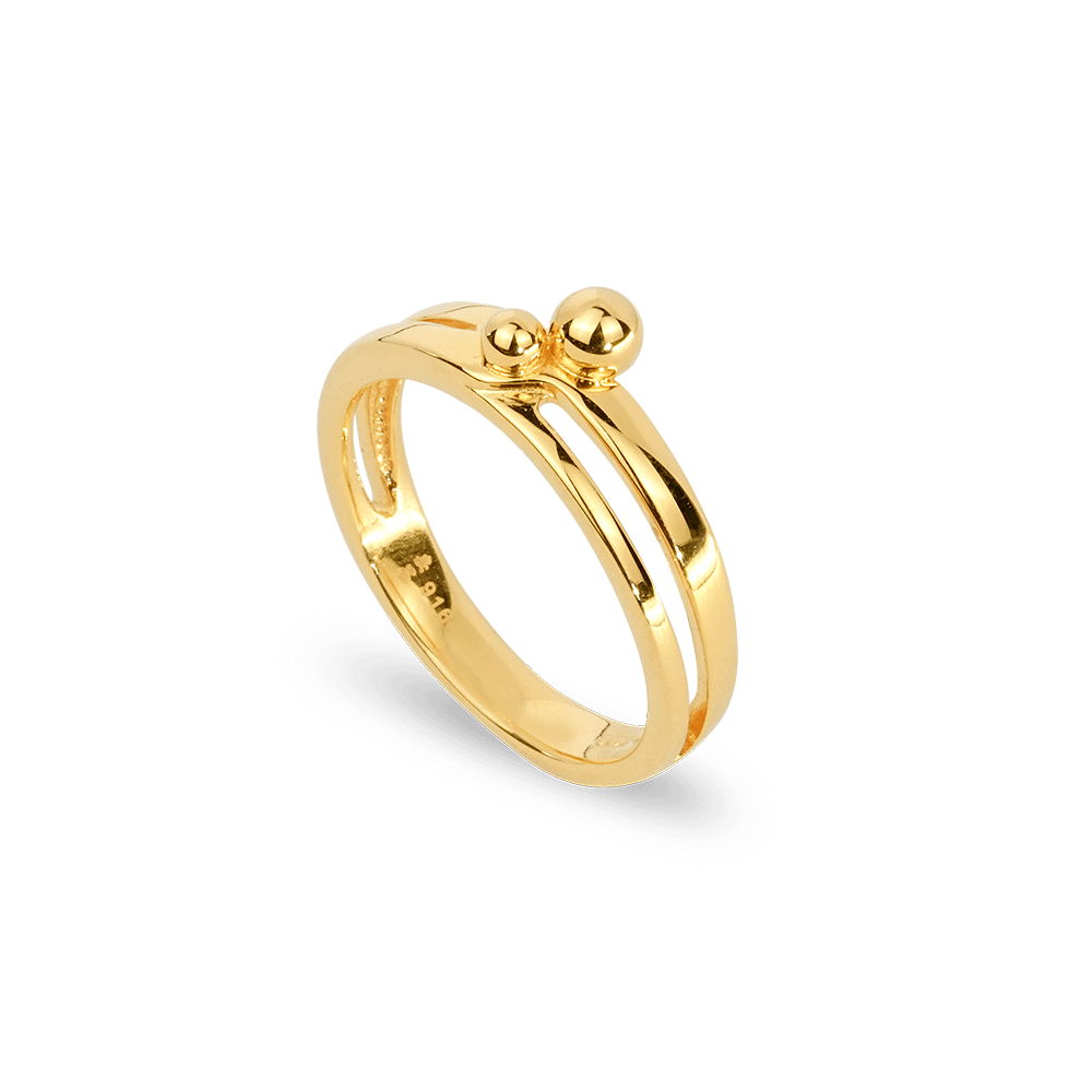 Gold ring for ladies design sale