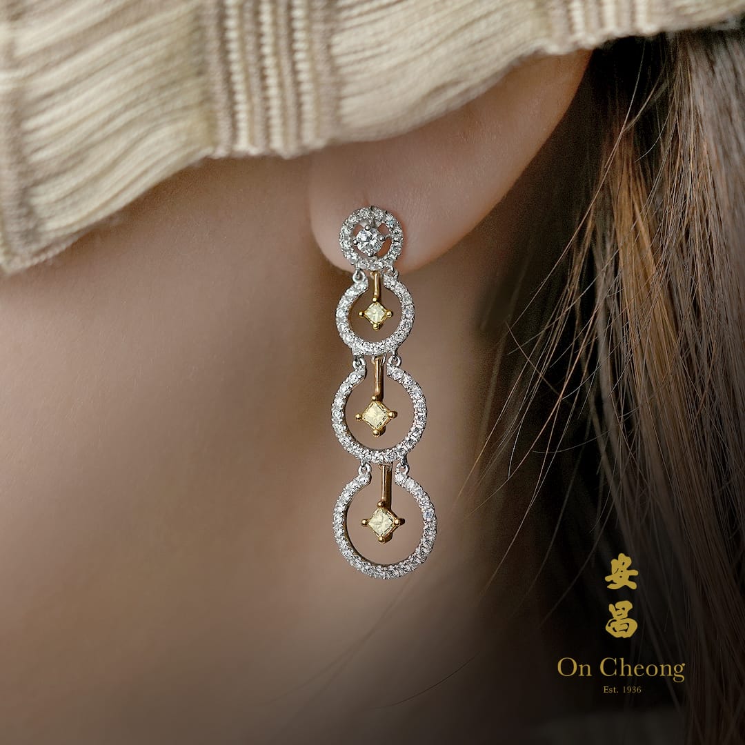 Real diamond hot sale earring designs