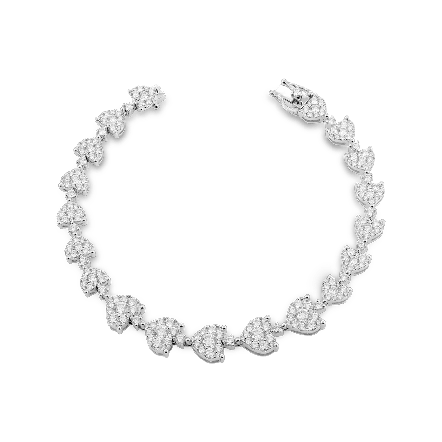 Garland of love Diamond Bracelet - On Cheong Jewellery