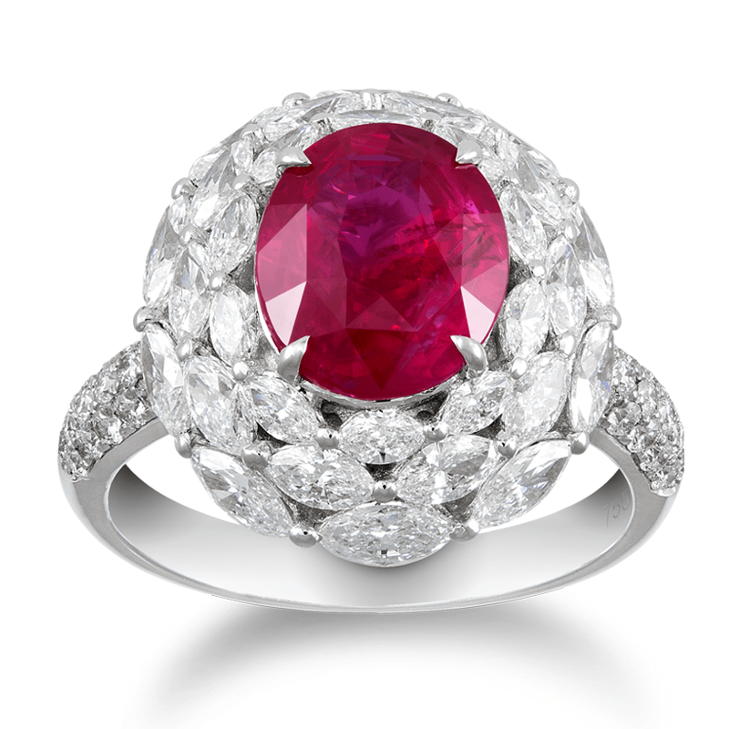 Red ruby 2025 wedding band