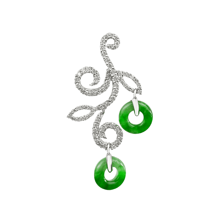 "Eternal Bliss" Diamond Jadeite Pendant On Cheong Jewellery