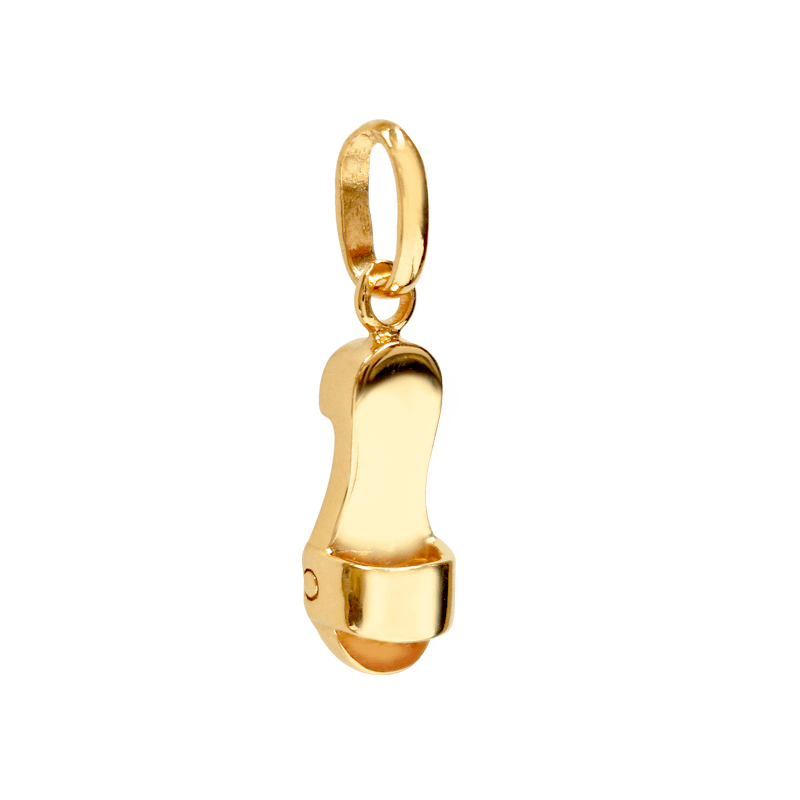 Designer Series – Charming SG “Clog” 916 Gold Pendant - On Cheong Jewellery