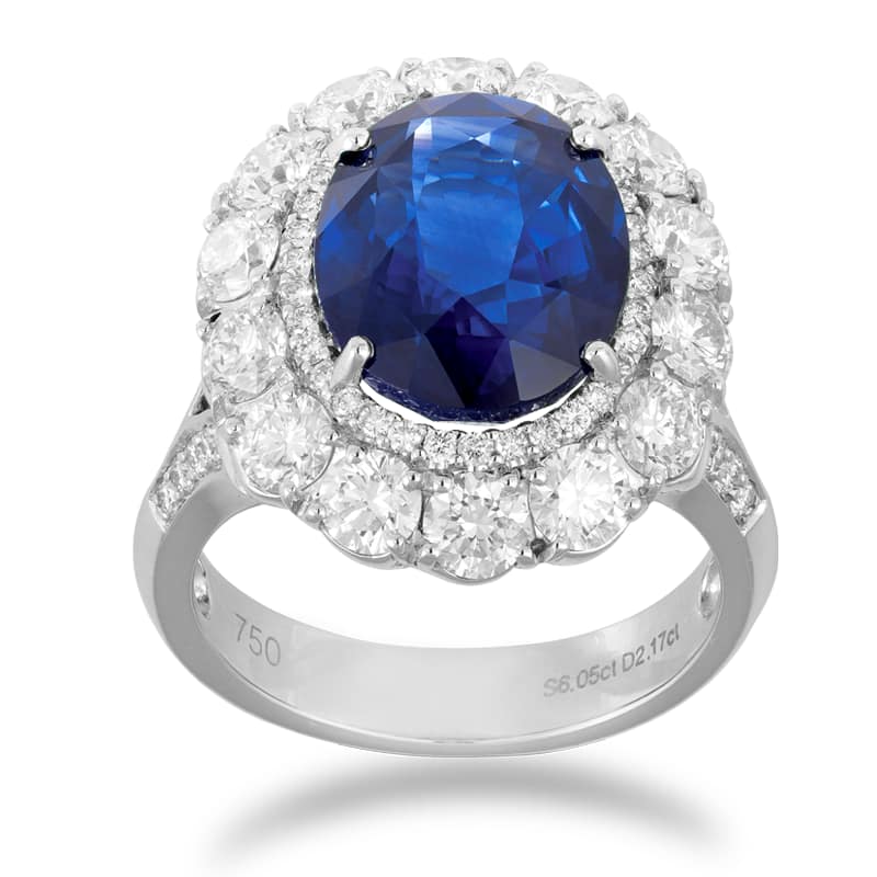 SR19277 $49,000 Bouquet Blue Ring