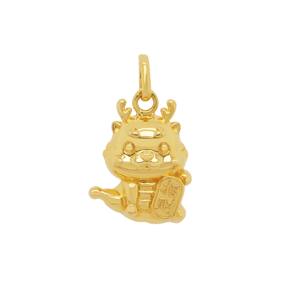 Maneko Dragon 916 Gold Pendant