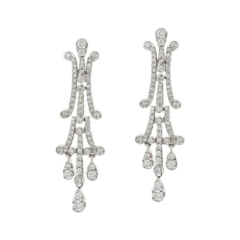 Vita Diamond Dangling Earrings
