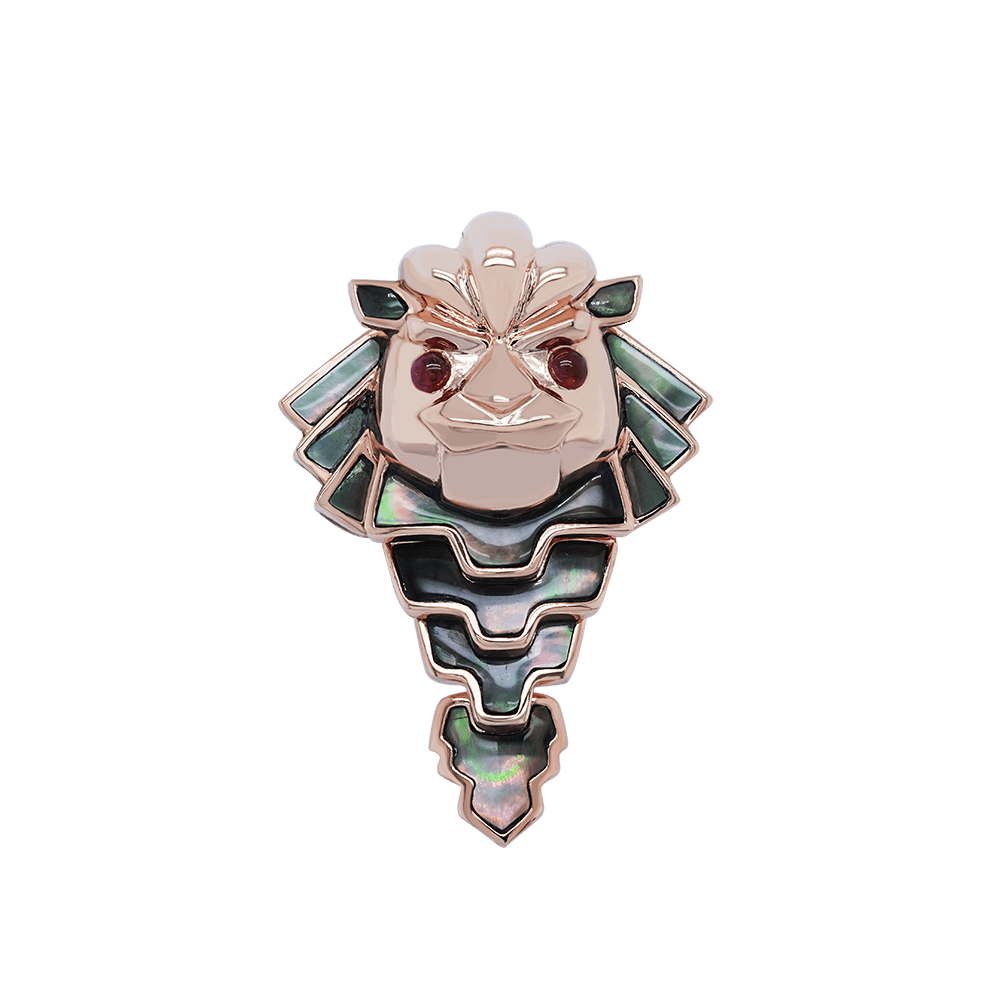 设计师系列: 驻海鱼尾狮 (红)