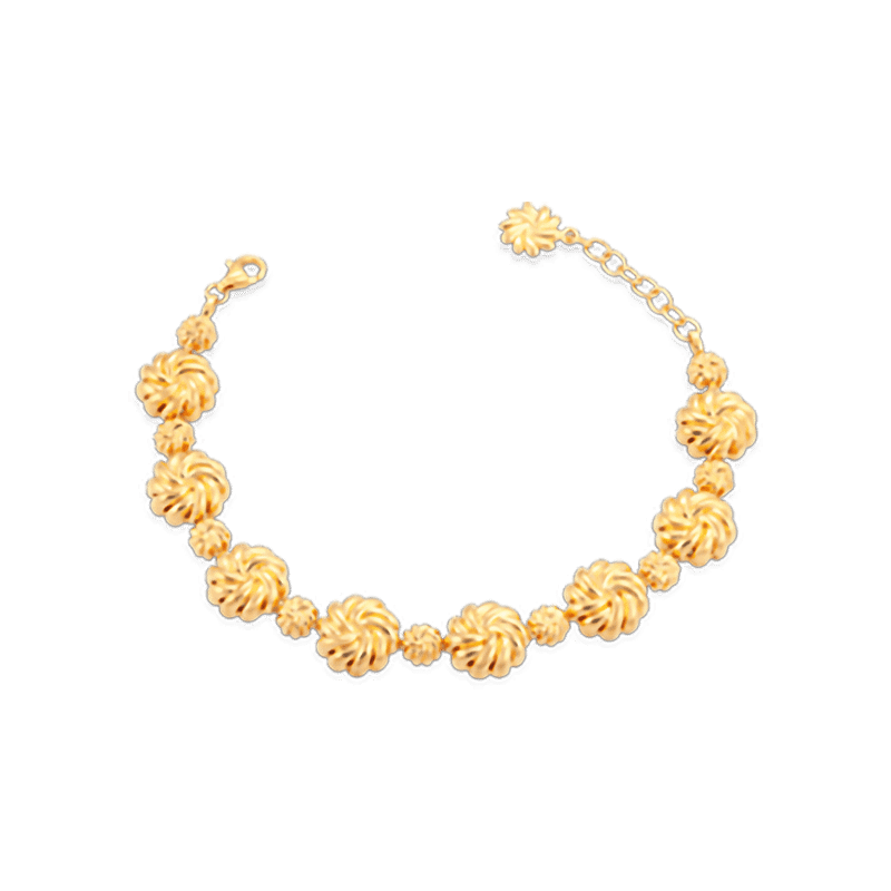 916 Gold Si Dian Jin Designer Series: Weavers of Love Bracelet