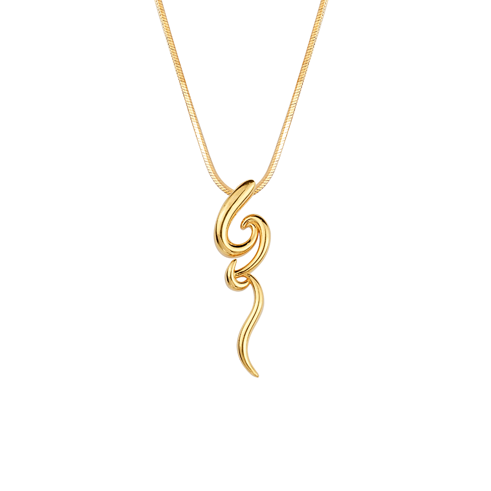 916 Gold Si Dian Jin Designer Series: Confluence Pendant