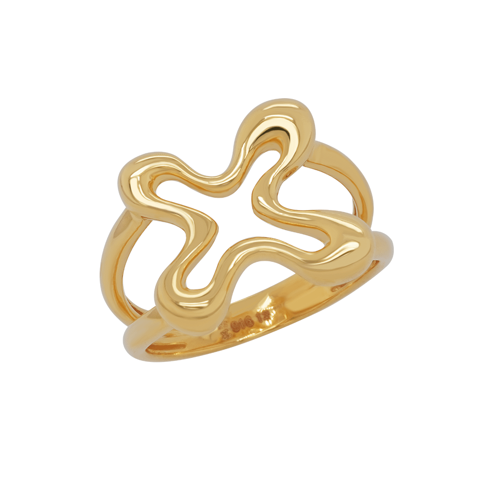 916 Gold Si Dian Jin Designer Series: Sweet Blossoming Ring