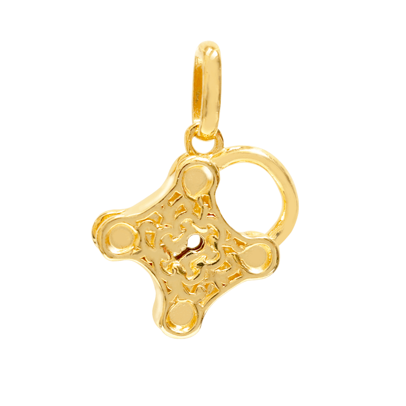 设计师系列 - 916黄金挂饰吊坠 “PadLock”
