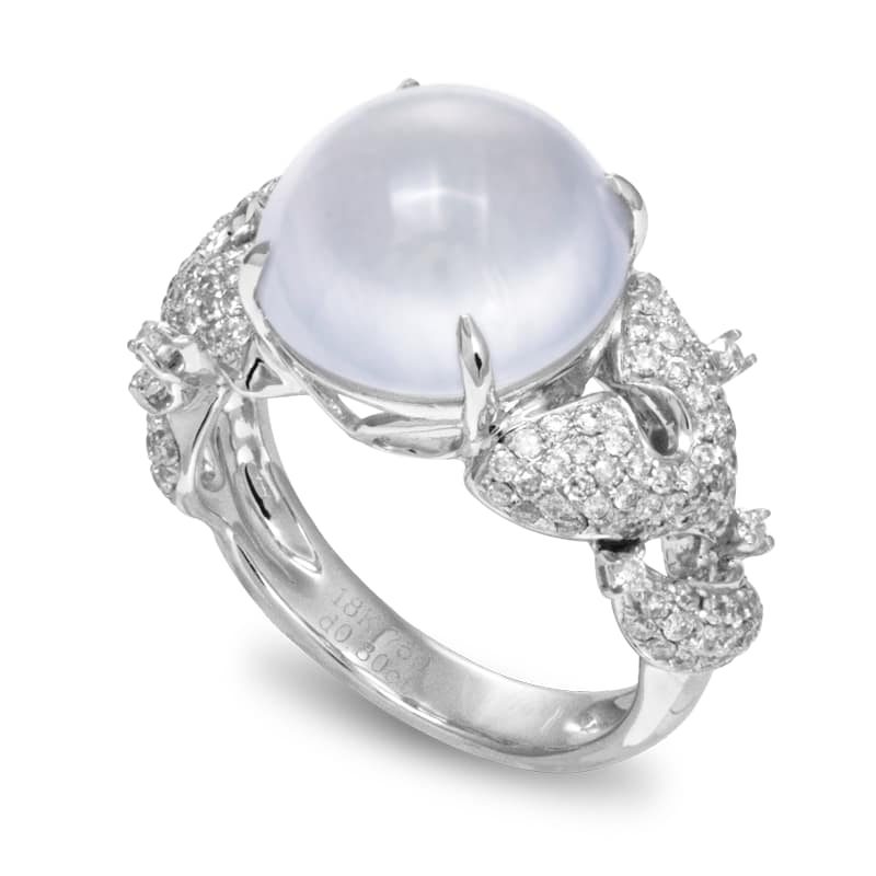 Designer Series: Glacier Collection - Jadeite Diamond Ring