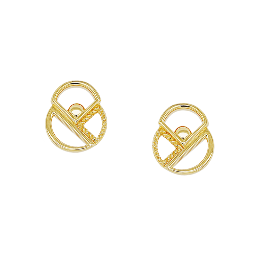 916 Gold Si Dian Jin: Designer Series: Love like Galaxy Stud Earrings