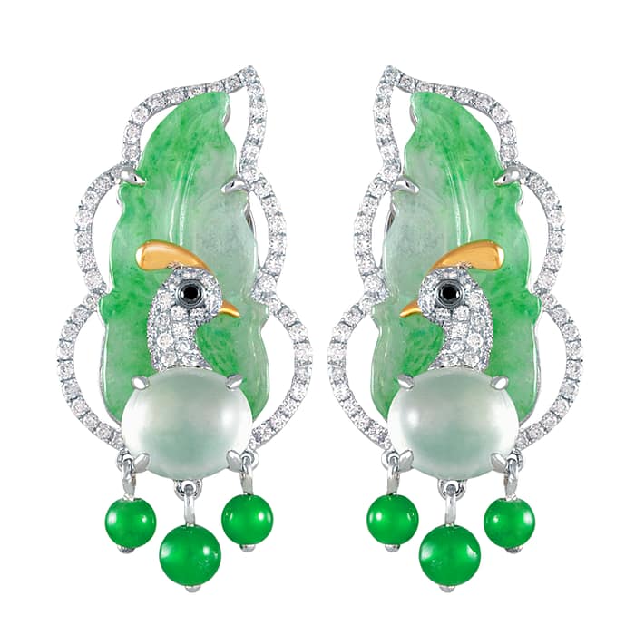 JE18713 $9,500 Jadeite Earrings