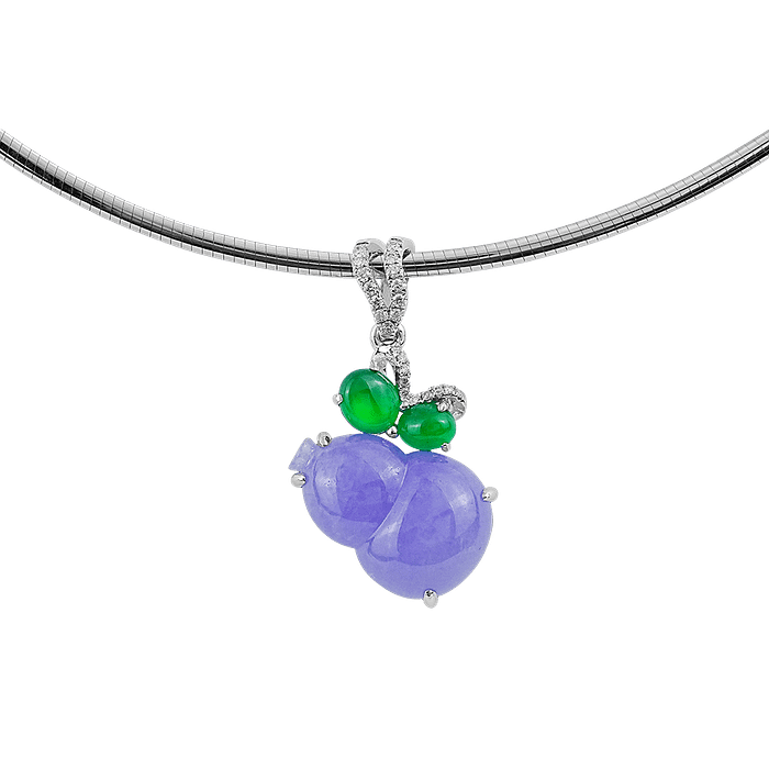 Orchid Bloom Lavender Jadeite Pendant