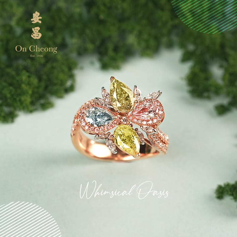 Whimsical Oasis Diamond Ring