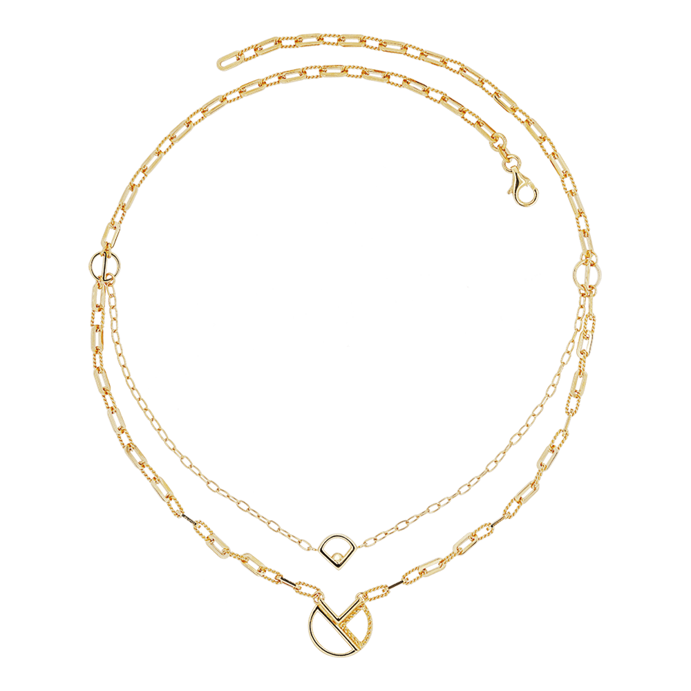 916 Gold Si Dian Jin: Designer Series: Love like Galaxy Necklace