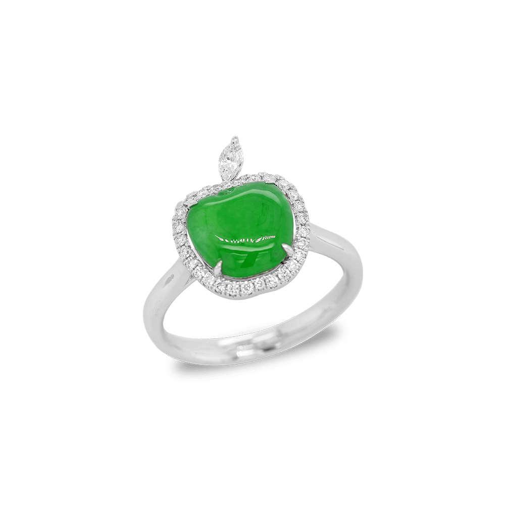 Serene Orchard Jadeite Ring