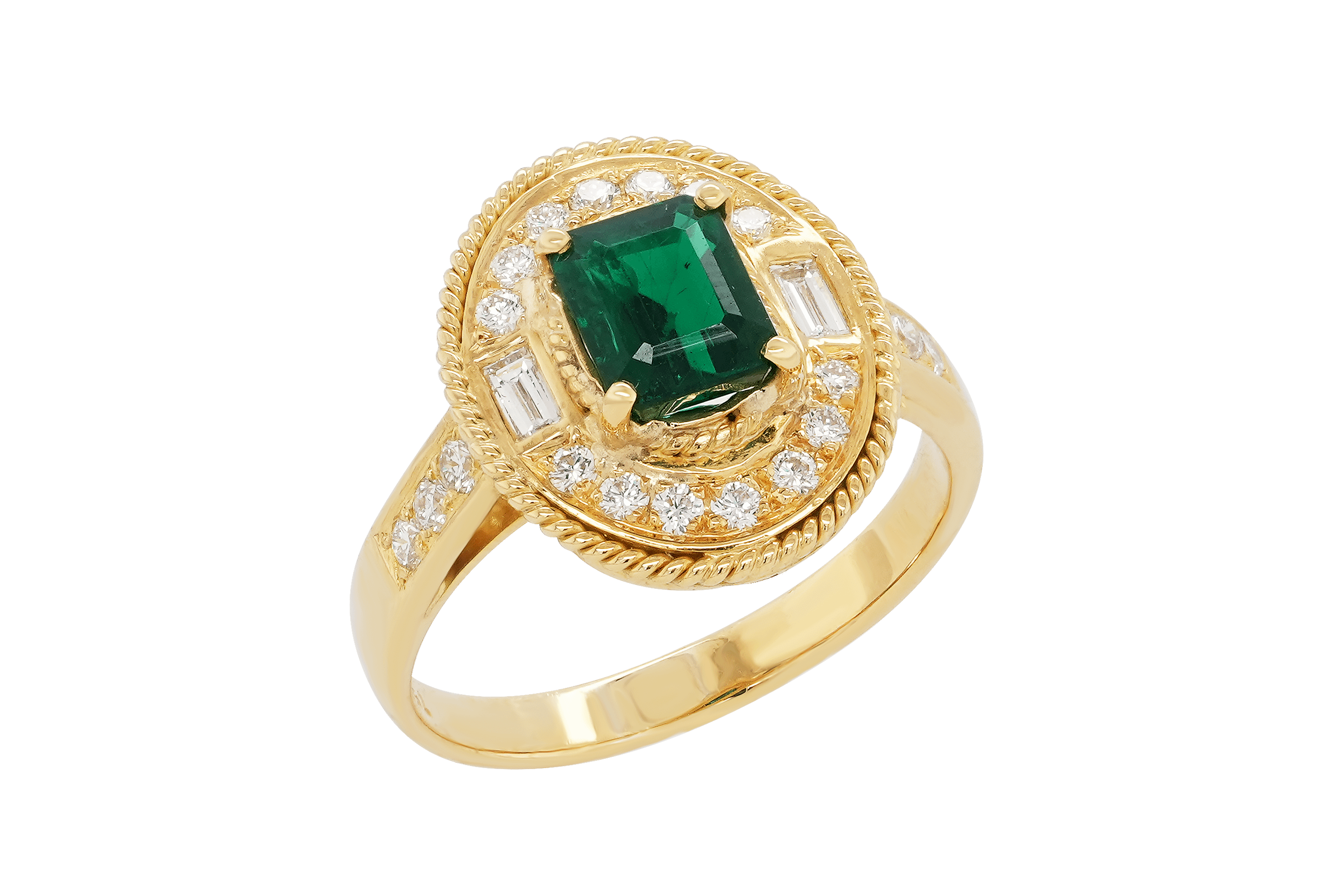 《盖茨比魅影》祖母绿钻石戒指