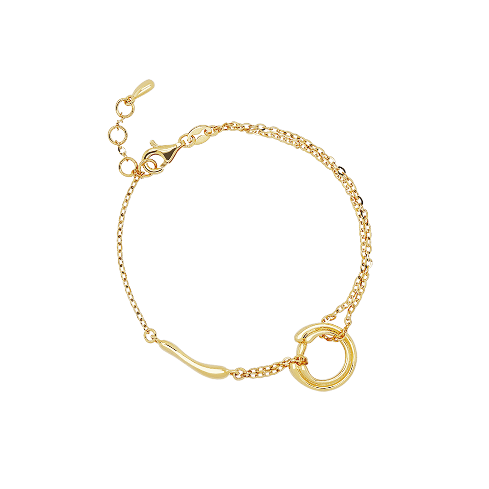 916 Gold Si Dian Jin: Designer Series: Ataraxia Circle Bracelet