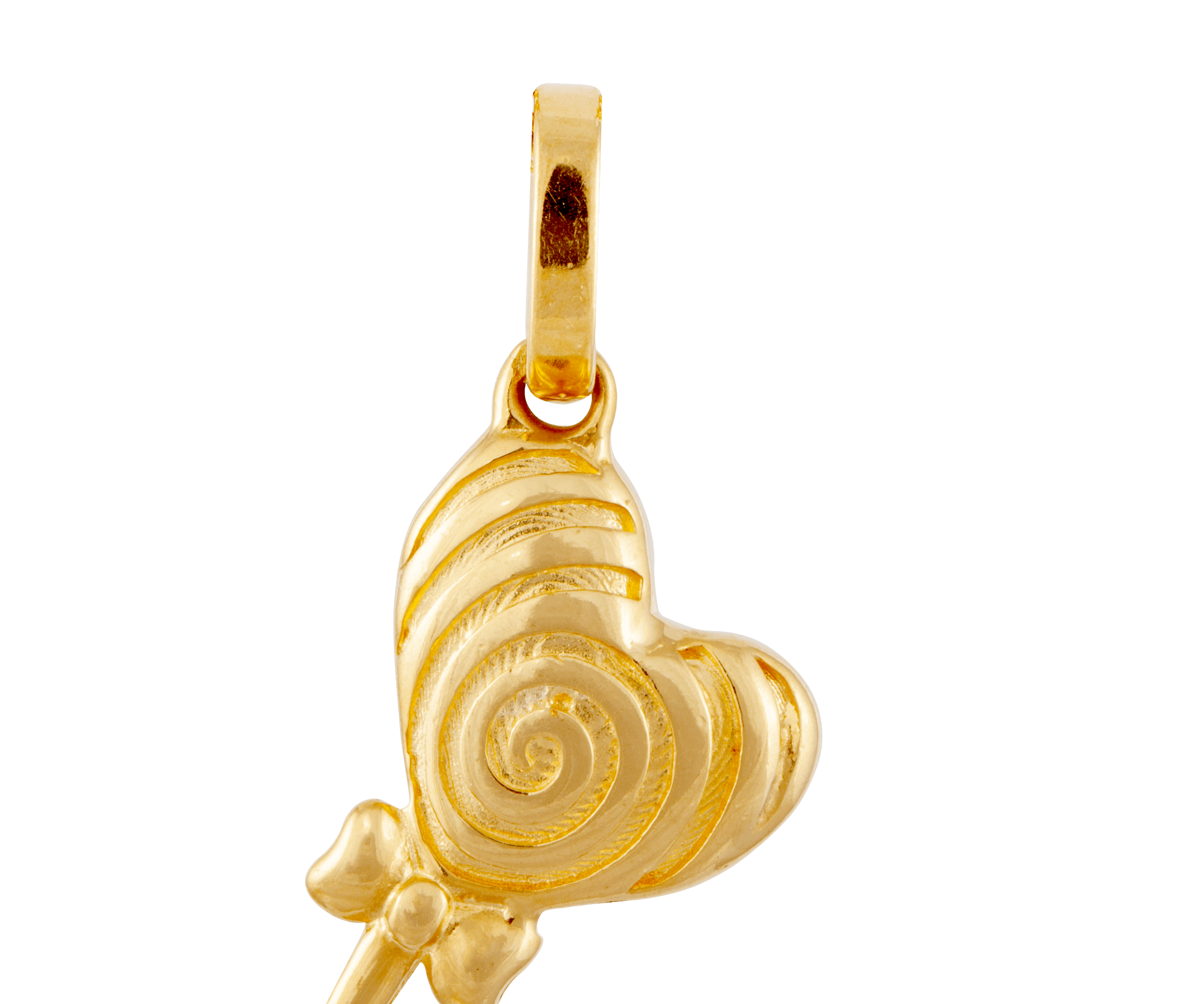 设计师系列916黄金挂饰吊坠 “Heart Lolly”