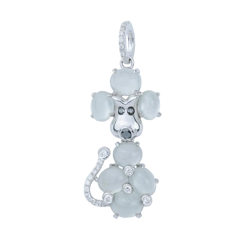 皇家贵宾犬冰玉吊坠