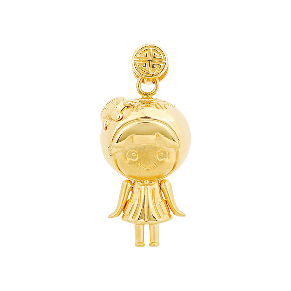 916 Gold Charm Collection – Ang Ku Kueh Girl Original
