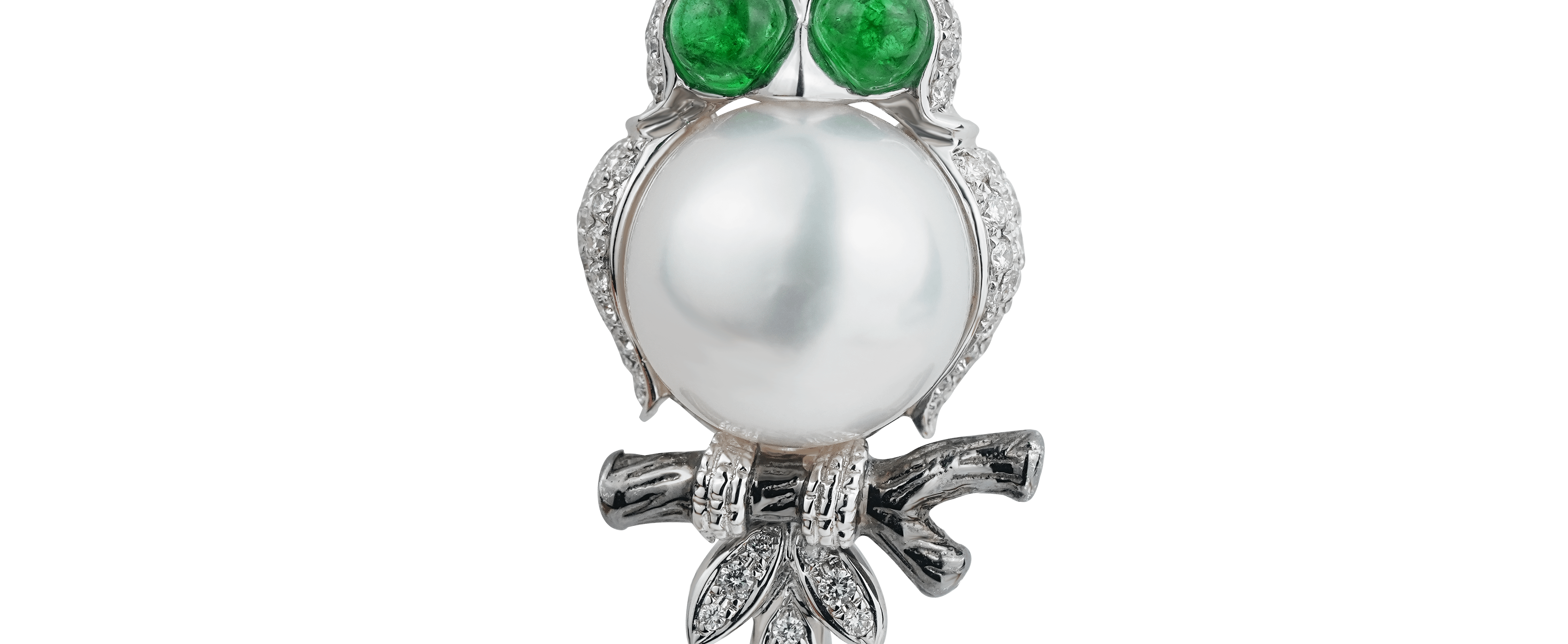 灵慧之光 猫头鹰胸针