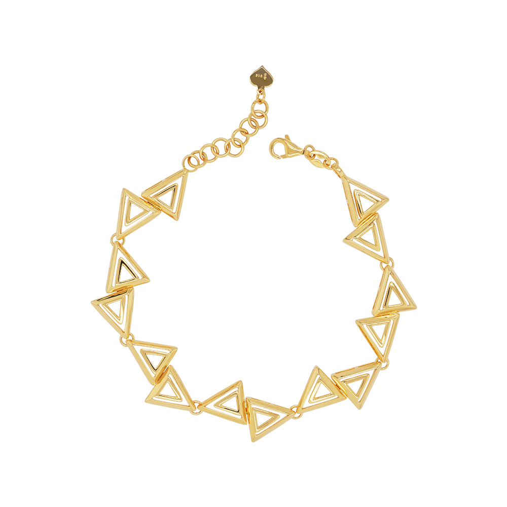 916 Gold Si Dian Jin Designer Series: Radiant Eternity Bracelet