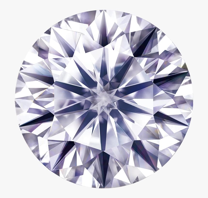 1.04 克拉八心八箭园钻石