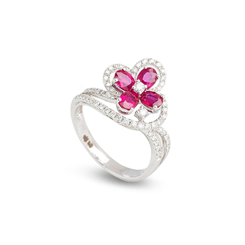 "Chlove" Ruby Diamond Ring