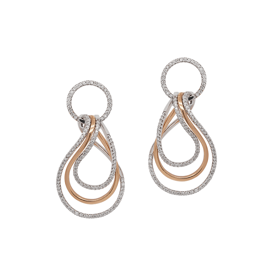 Otto Diamond Dangling Studded Earrings