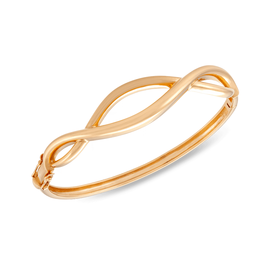 916 Gold Si Dian Jin Designer Series: Stream of Affection Bangle